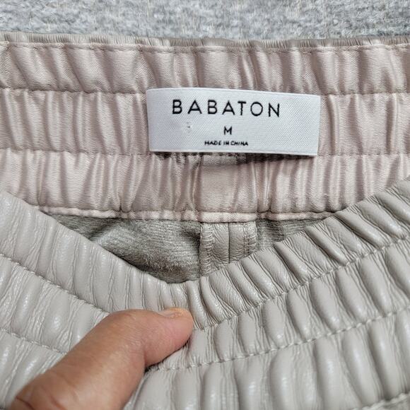 ARITZIA BABATON ZEDEL FAUX LEATHER JOGGER PANTS, SIZE M - Picture 4 of 10